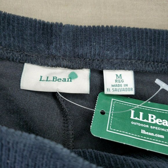 LL Bean Perfect Fit Knit Corduroy Women Med Pants - Picture 9 of 12